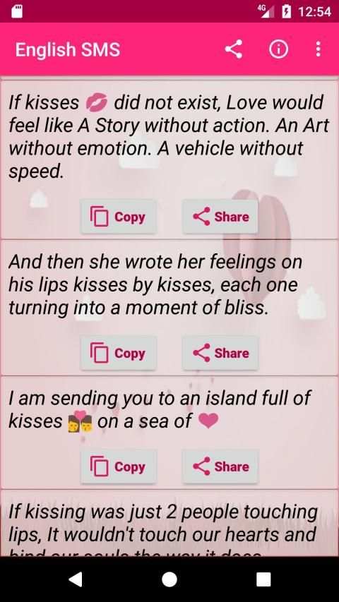 English SMS Collection स्क्रीनशॉट 2
