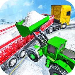 Offroad Snow Trailer Truck Driving Game 2020