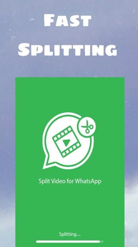 30 sec Split Video - For Whatsapp Status स्क्रीनशॉट 1