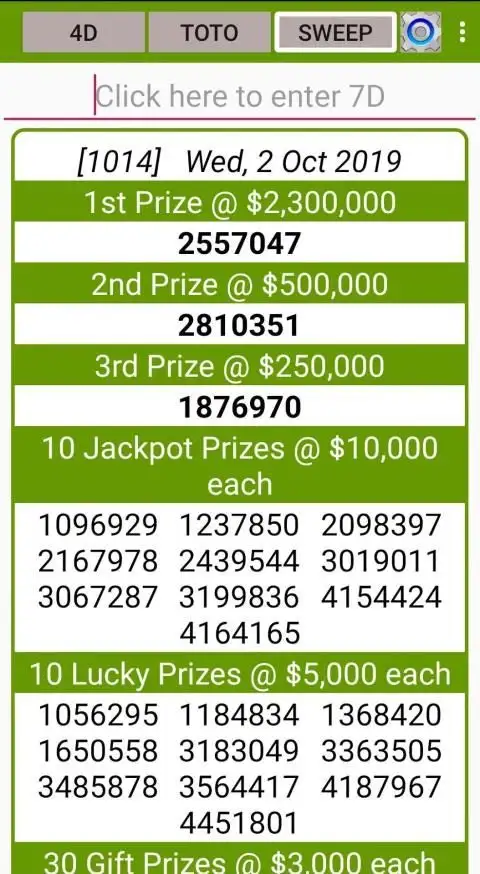 Sg 4d Toto Sweep App Download 2021 Gratis 9apps
