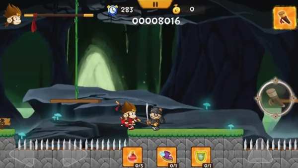 Angry Monk Jungle Adventure स्क्रीनशॉट 1