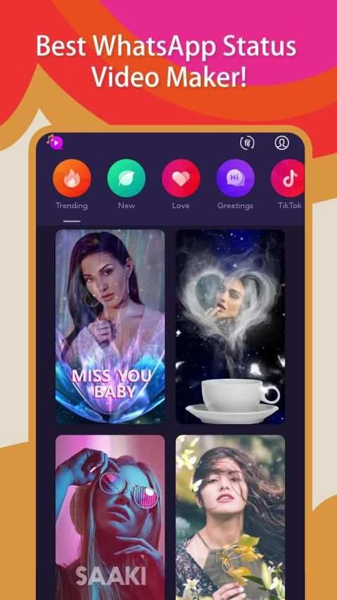 Hoo - WhatsApp Status Video Maker, Quotes, Lyrics screenshot 1
