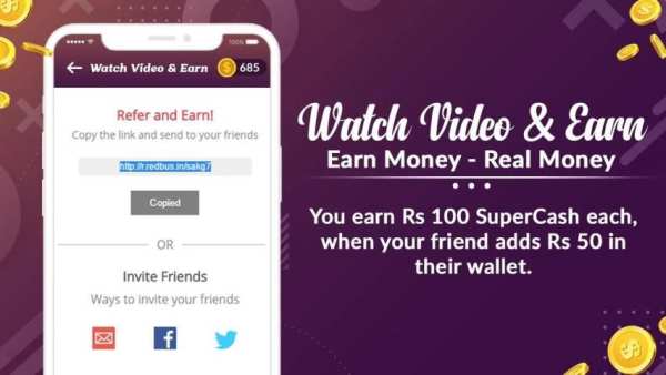 Watch Video & Earn Money-Rojdhan स्क्रीनशॉट 2