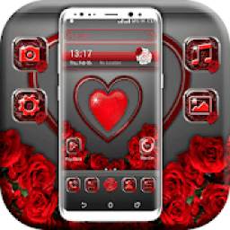 Red Heart Valentine Launcher Theme