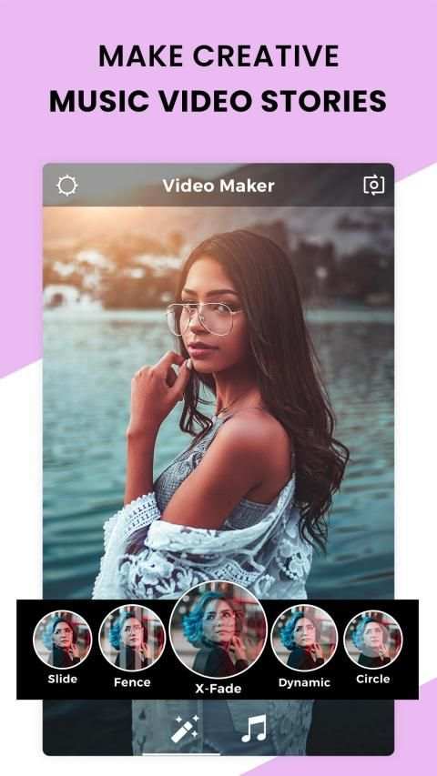 Music Video Maker - Slideshow स्क्रीनशॉट 1