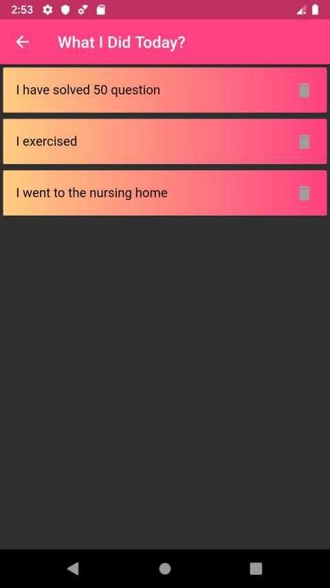 What I Did Today? screenshot 2