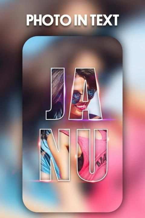 Photo In Text - Text Collage Maker screenshot 1