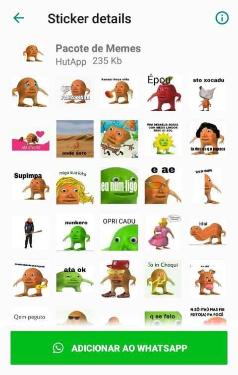Figurinhas para WhatsApp Memes BR WAStickerApps screenshot 6