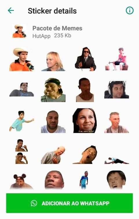 Figurinhas para WhatsApp Memes BR WAStickerApps screenshot 2