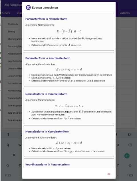 Mathe-Formeln und Beispiele für das Abi screenshot 2