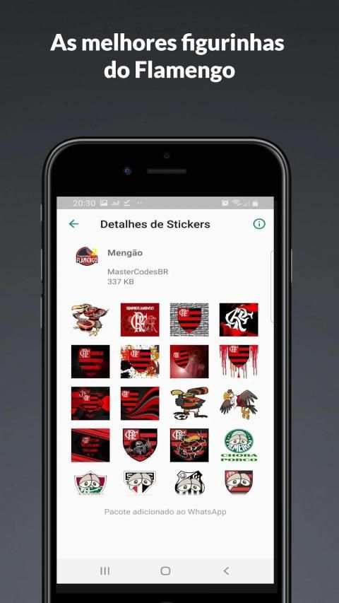 Figurinhas do Flamengo WhatsApp WHASTickers Mengão screenshot 4