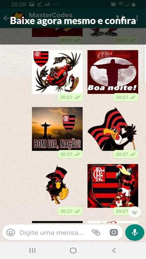 Figurinhas do Flamengo WhatsApp WHASTickers Mengão screenshot 1