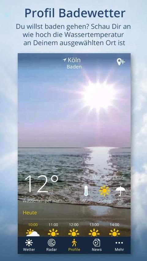 Wetter.de – Wetter, Regenradar und Wetterprofile screenshot 3