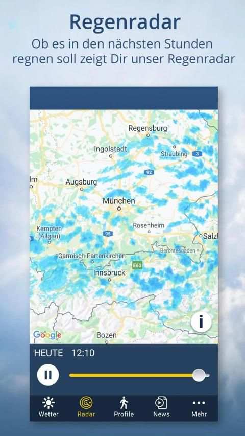 Wetter.de – Wetter, Regenradar und Wetterprofile screenshot 2