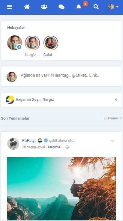 My Mir.az Milli Sosial Şəbəkə screenshot 6