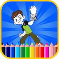 Coloring pages for Ben Ten Alines