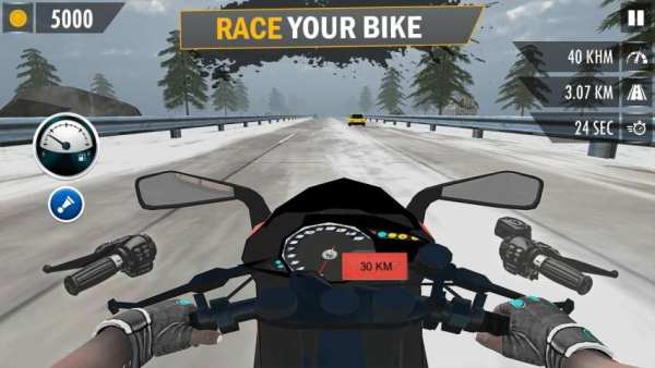 Highway Traffic Bike Rider - Endless Traffic screenshot 3
