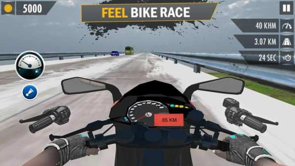 Highway Traffic Bike Rider - Endless Traffic स्क्रीनशॉट 2