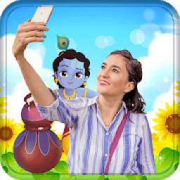 Selfie with Lord Krishna
