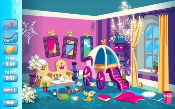 Baby Girls Clean House - Princess Home Girls Clean screenshot 11