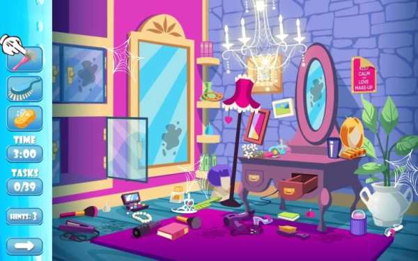 Baby Girls Clean House - Princess Home Girls Clean screenshot 1