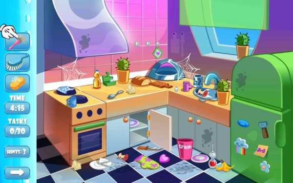 Baby Girls Clean House - Princess Home Girls Clean screenshot 3