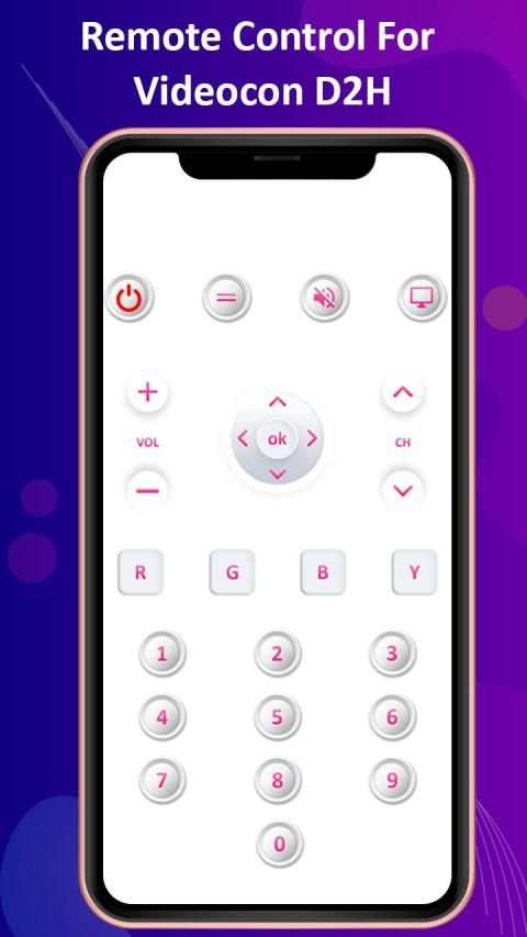 Remote Control For Videocon D2H स्क्रीनशॉट 1