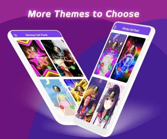 Shining Call Flash - Color Phone Call Screen Theme स्क्रीनशॉट 1