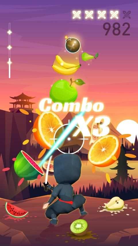 Chop Ninja : EDM Chop Fruit Game screenshot 5