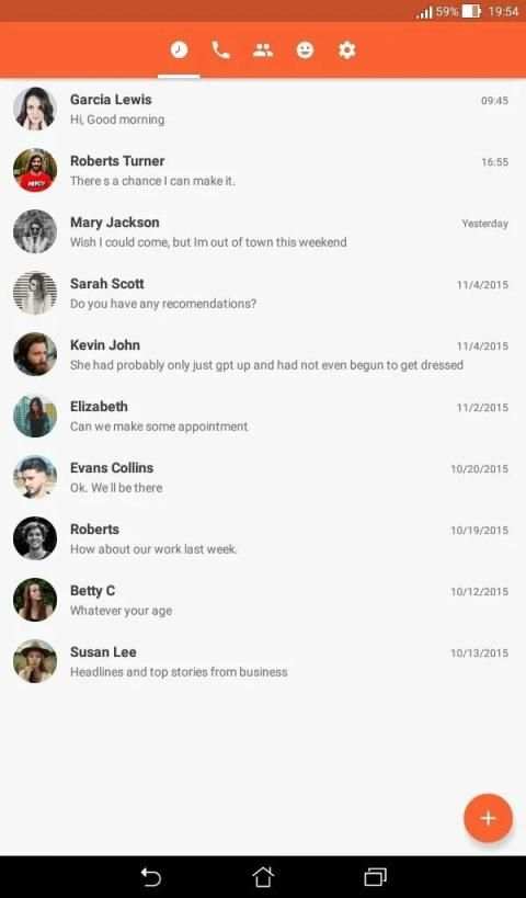 Messenger App - Material UI Template screenshot 1