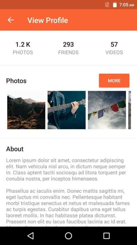 Messenger App - Material UI Template screenshot 2