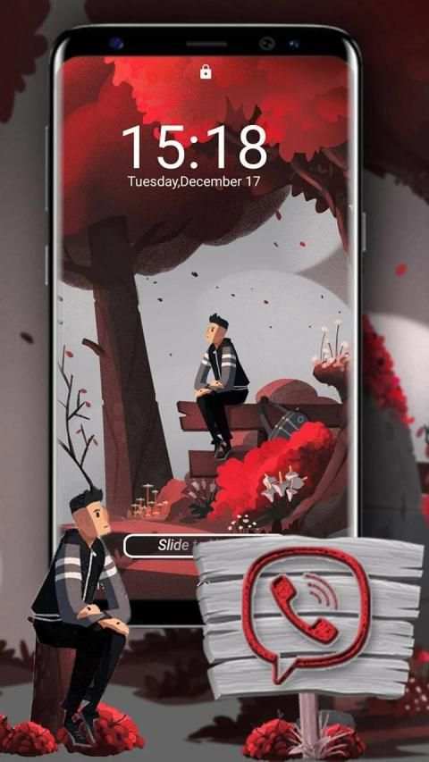 Lonely Man Launcher Theme screenshot 2