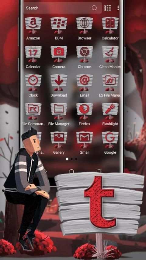 Lonely Man Launcher Theme screenshot 4