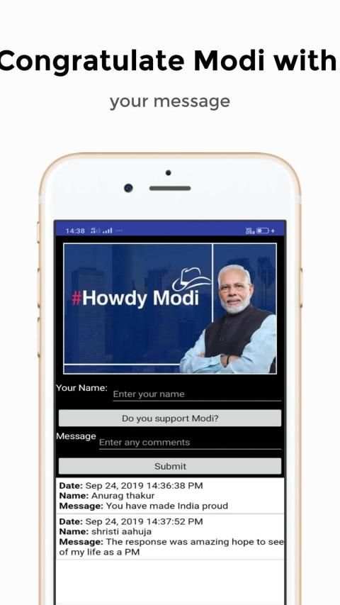 Howdy Modi स्क्रीनशॉट 2