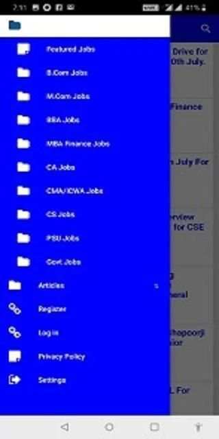 Finance Job App स्क्रीनशॉट 1
