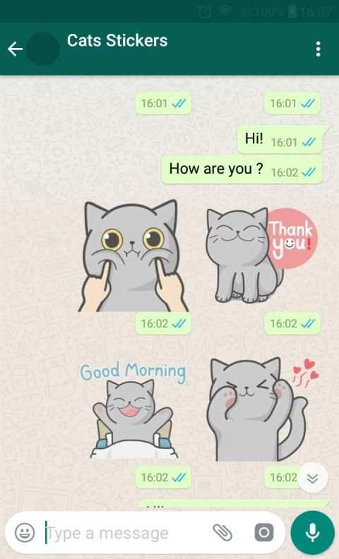 New WAStickerApps * Cat Stickers For Chat स्क्रीनशॉट 2