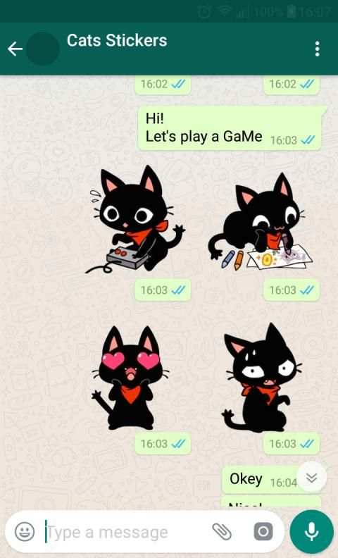 New WAStickerApps * Cat Stickers For Chat स्क्रीनशॉट 1