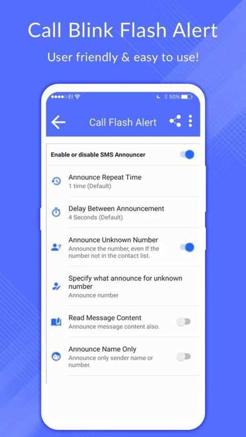 Flash Alert On Incoming Call and SMS screenshot 4