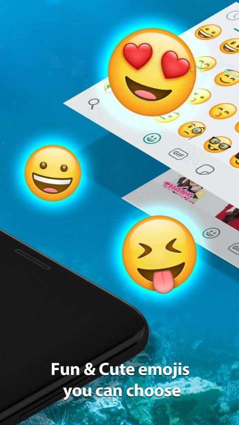 Koi Free Live 3D Fish Keyboard स्क्रीनशॉट 2