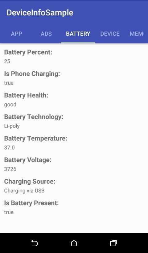 Device Info screenshot 2