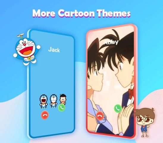 Cartoon Call Flash- Color Phone Anime Call Screen screenshot 2