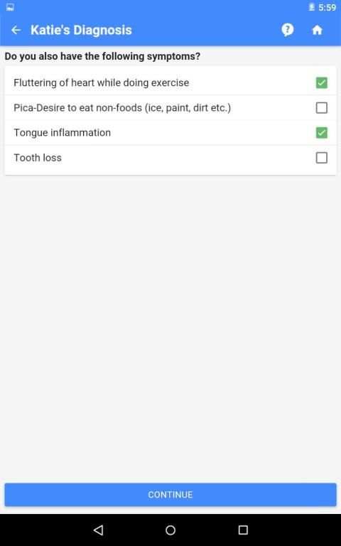 Vitamin Deficiency Finder स्क्रीनशॉट 9