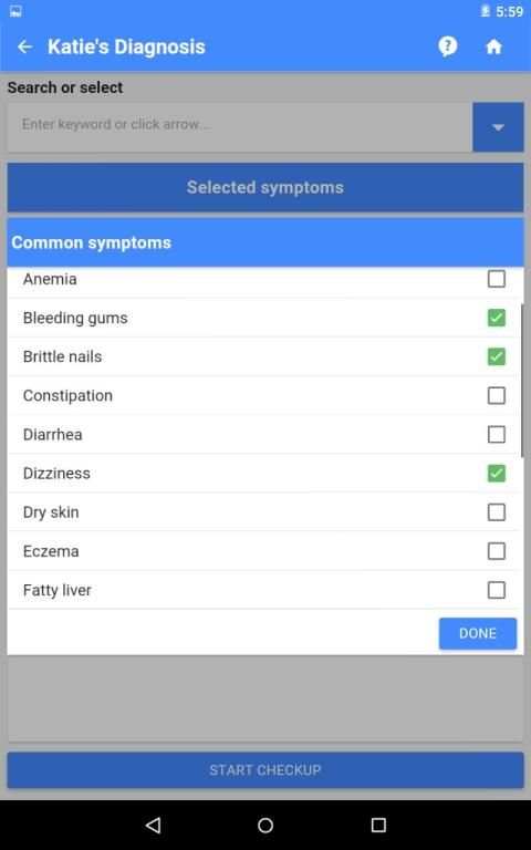 Vitamin Deficiency Finder screenshot 3