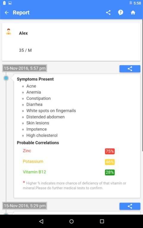 Vitamin Deficiency Finder screenshot 7