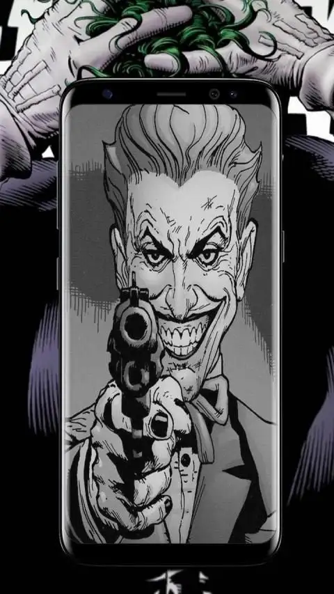 Joker Black Wallpaper 3d Image Num 45