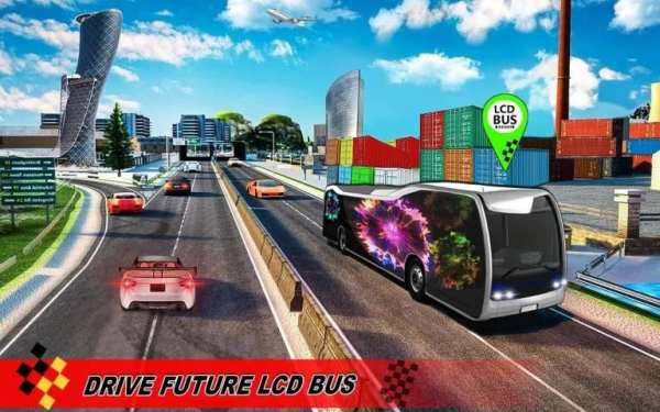 LCD Future Bus Driving Simulator: Bus Games 2019 screenshot 3
