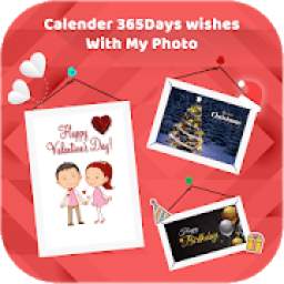 Calender - 365Days Wishes With My Photo (2019)