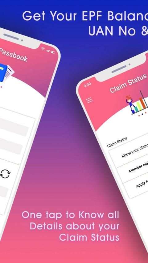 EPF Balance Check Pf Balance & PF Claim, UAN App स्क्रीनशॉट 2
