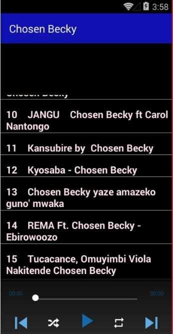 Chosen Becky songs offline screenshot 2