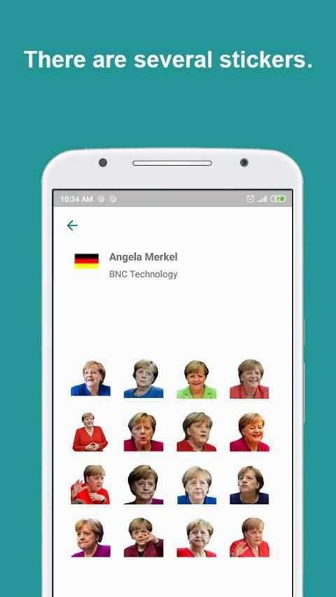 Angela Merkel Stickers screenshot 5